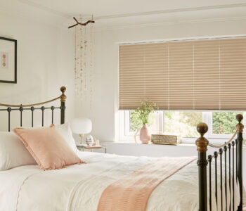 Practical and stylish pleated blinds