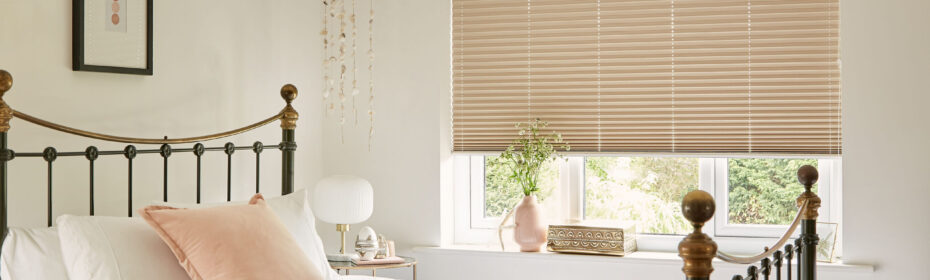 Practical and stylish pleated blinds