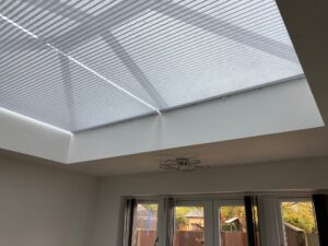 Pleated roof blinds by Blinds R Us